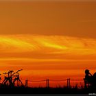 Sonnenuntergang an der Elbe 2