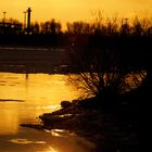 Sonnenuntergang an der Elbe 2