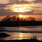 Sonnenuntergang an der Elbe!