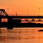 Sonnenuntergang an der Elbe