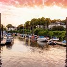 Sonnenuntergang an der Elbe