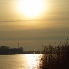 Sonnenuntergang an der Elbe