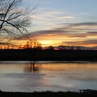 Sonnenuntergang an der Elbe