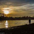 Sonnenuntergang an der Elbe