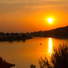 Sonnenuntergang an der Elbe