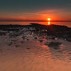 Sonnenuntergang an der Elbe