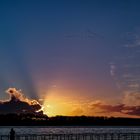 Sonnenuntergang an der Elbe