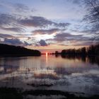 Sonnenuntergang an der Elbe