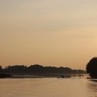 Sonnenuntergang an der Elbe