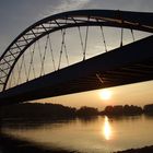 Sonnenuntergang an der Elbe