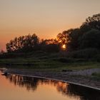 Sonnenuntergang an der Elbe 