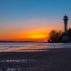 Sonnenuntergang an der Elbe - die Sonne ist weg