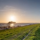 Sonnenuntergang an der Elbe