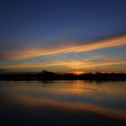 Sonnenuntergang an der Elbe