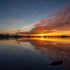 Sonnenuntergang an der Elbe