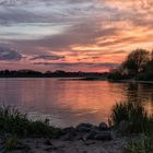 Sonnenuntergang an der Elbe XIII