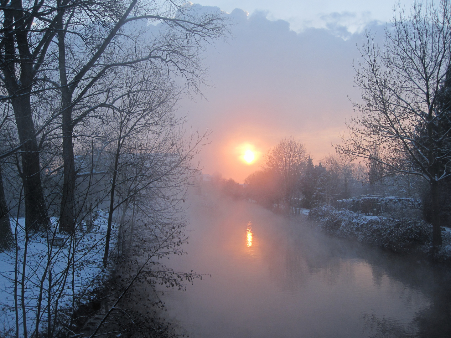 Sonnenuntergang an der Erft