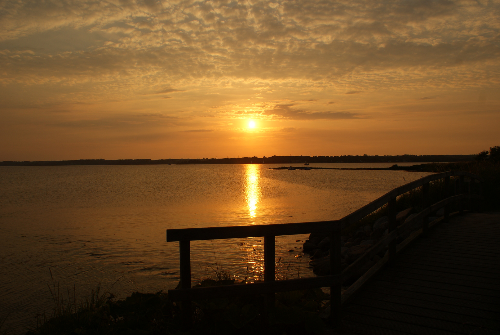 Sonnenuntergang an der Flensburger Förde