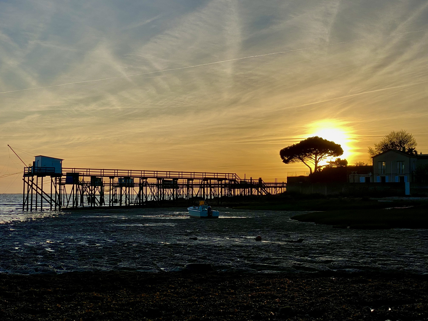 Sonnenuntergang an der Französischen Küste  