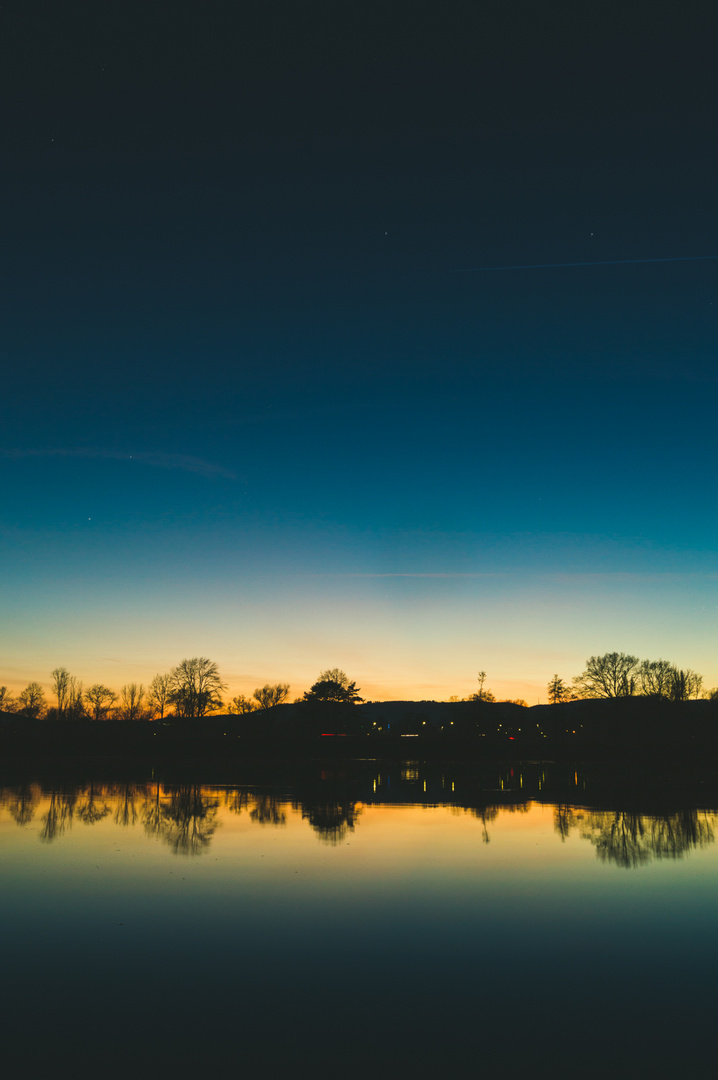 Sonnenuntergang an der Fuldaaue