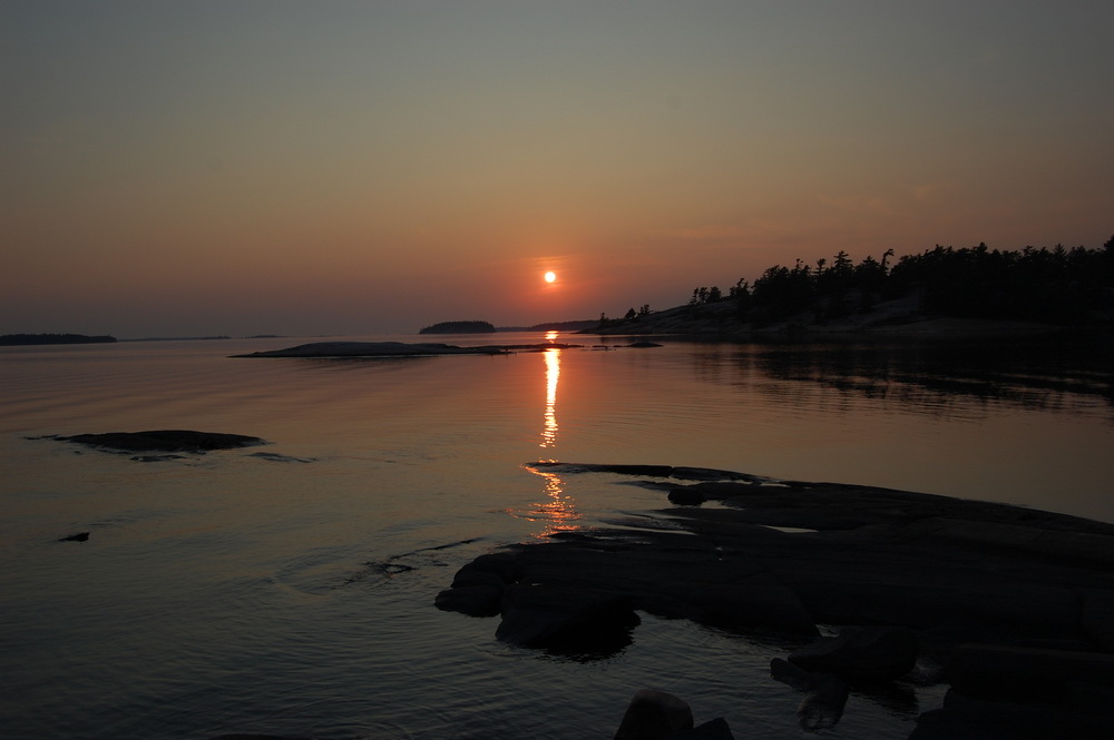 Sonnenuntergang an der Georgian Bay - Ontario, Kanada