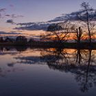 Sonnenuntergang an der großen Wümme