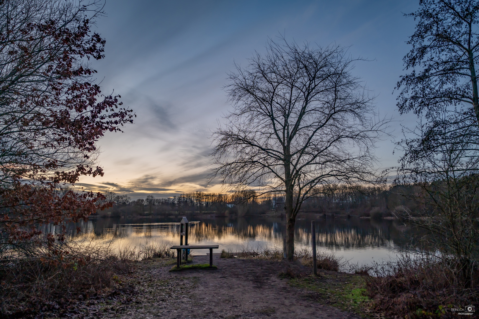 Sonnenuntergang an der Grube Ferni 