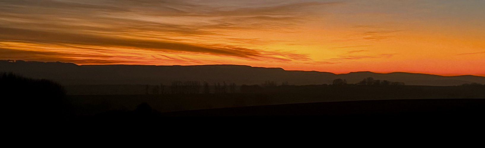 Sonnenuntergang an der Hainleite