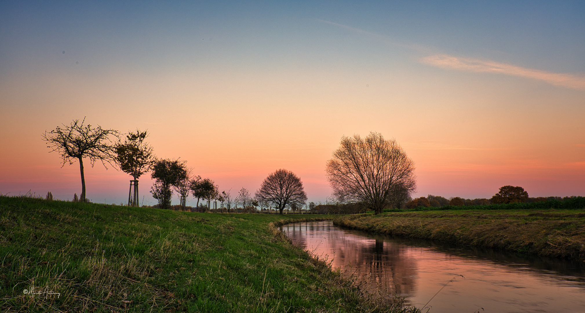 Sonnenuntergang an der Hase