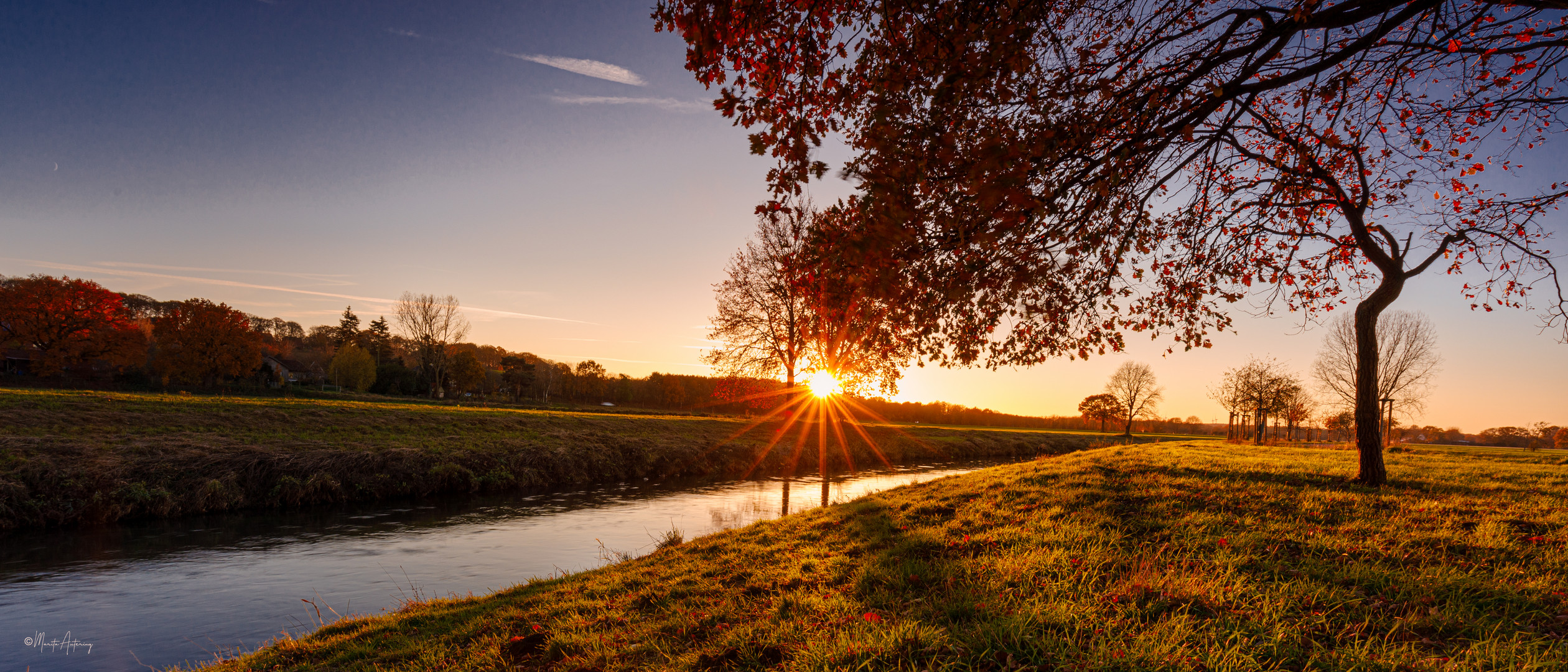 Sonnenuntergang an der Hase