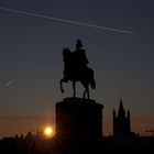 Sonnenuntergang an der Hohenzollernbrücke