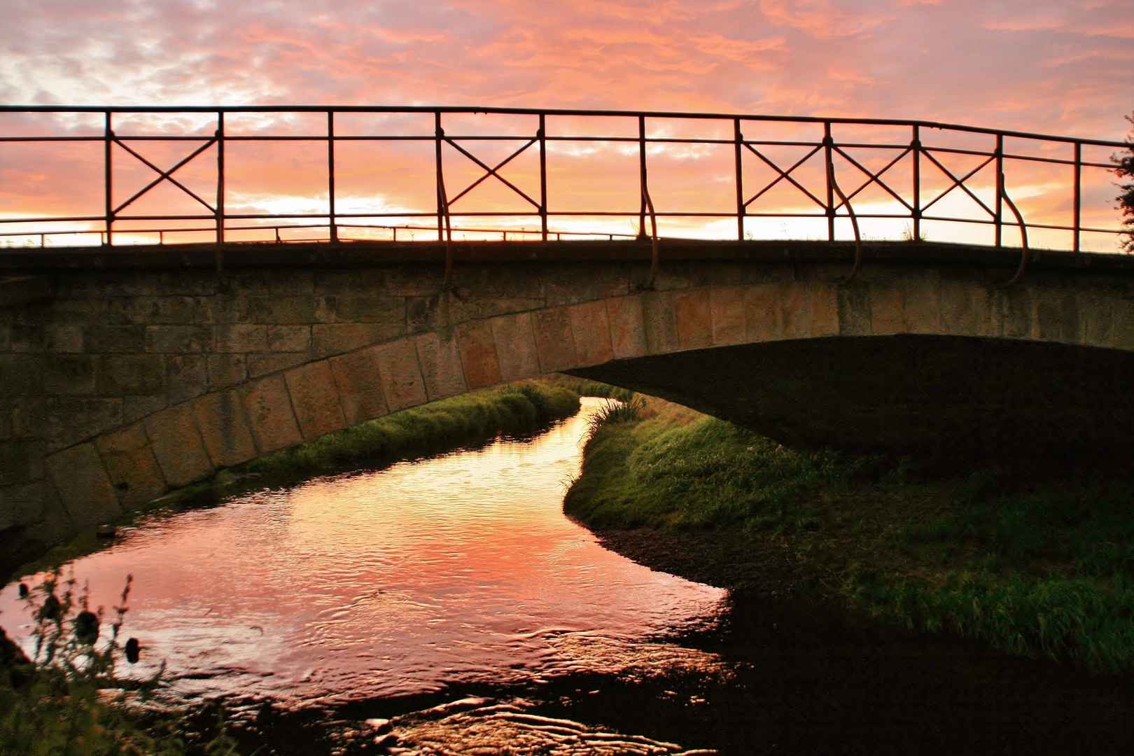 Sonnenuntergang an der Holtemme