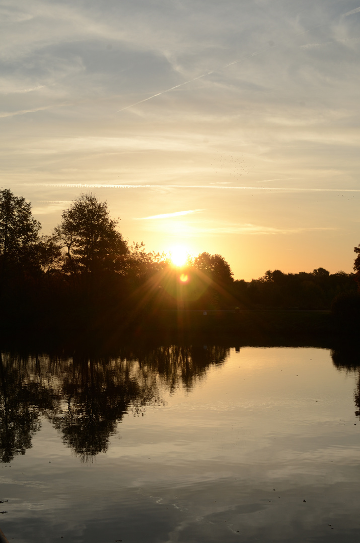 Sonnenuntergang an der Hunte