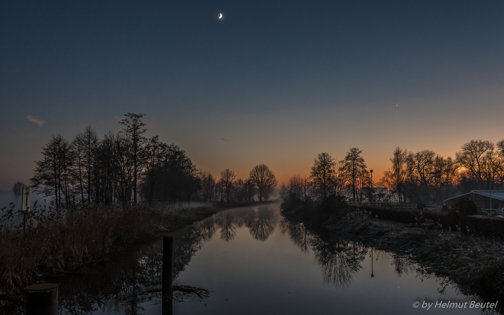 Sonnenuntergang an der Ilmenau bei Wittorf