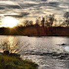 Sonnenuntergang an der Isar