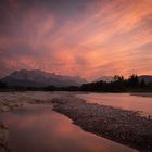 Sonnenuntergang an der Isarmündung