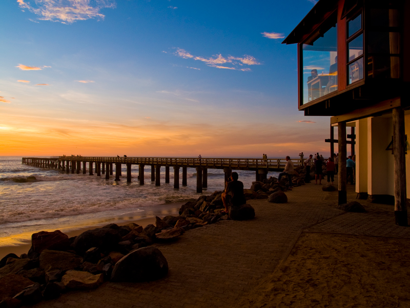 Sonnenuntergang an der Jetty