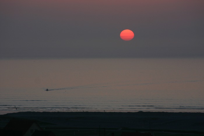 Sonnenuntergang an der Kanalküste