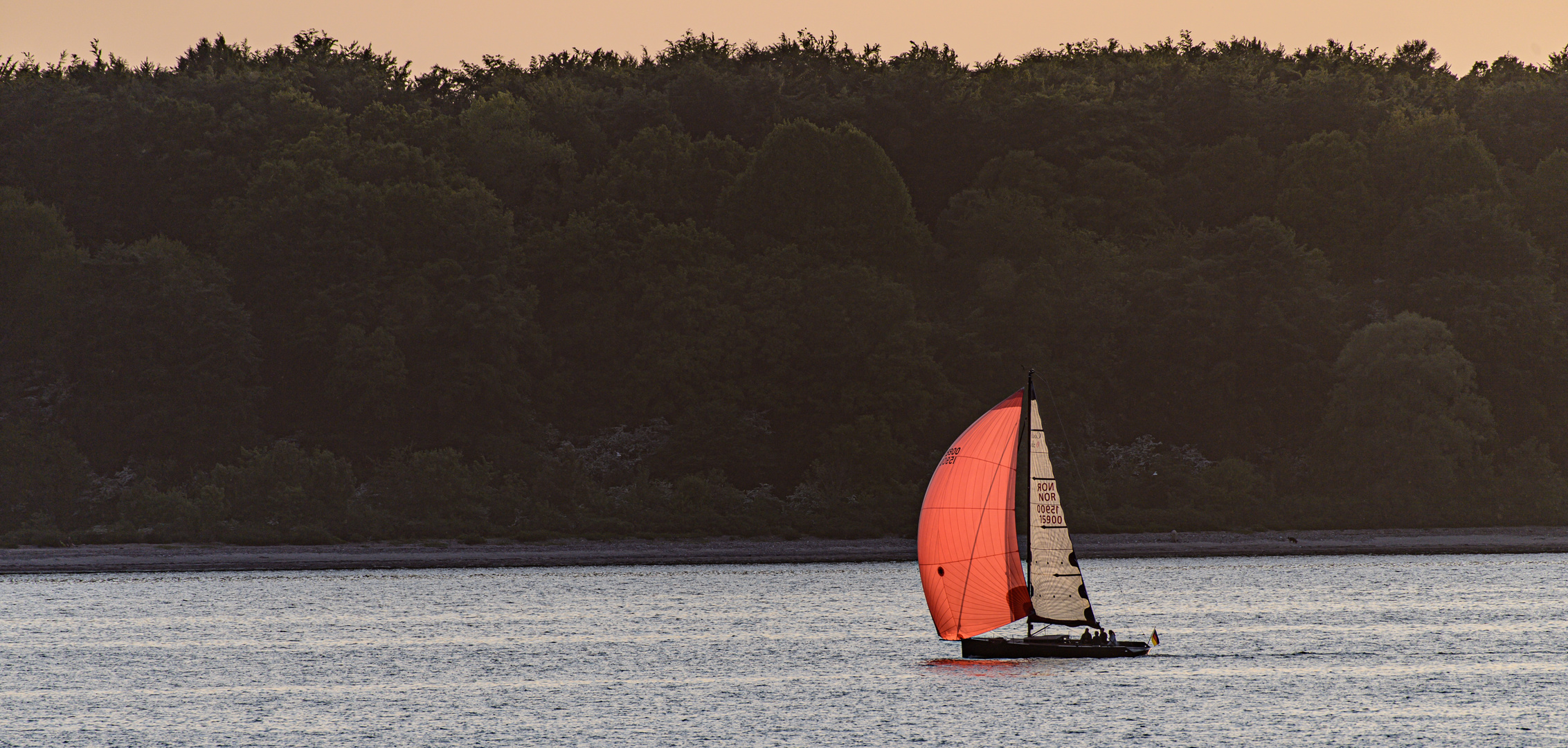 Sonnenuntergang an der Kieler Förde