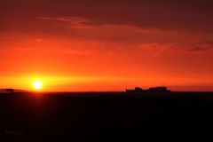 Sonnenuntergang an der Kieler Förde