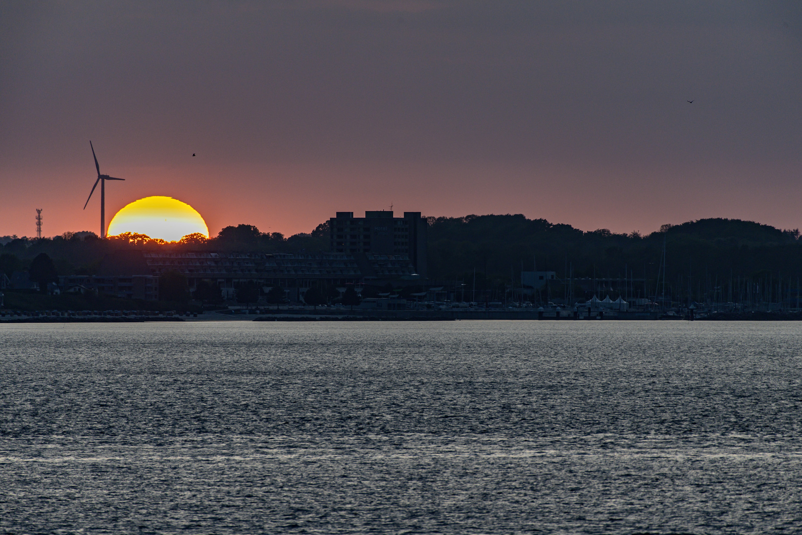 Sonnenuntergang an der Kieler Förde