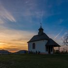 Sonnenuntergang an der Kleinen Kalmit