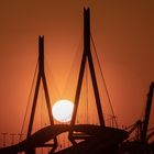 Sonnenuntergang an der Köhlbrandbrücke