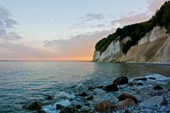 Sonnenuntergang an der Kreideküste