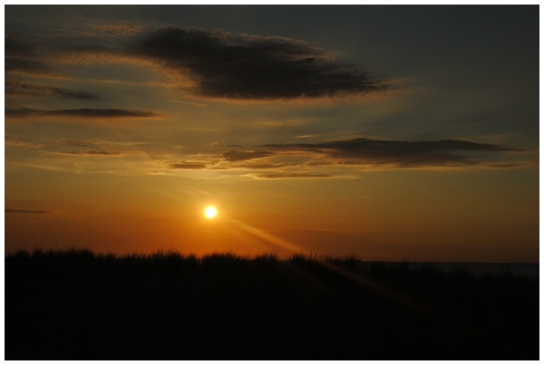 Sonnenuntergang an der Küste...