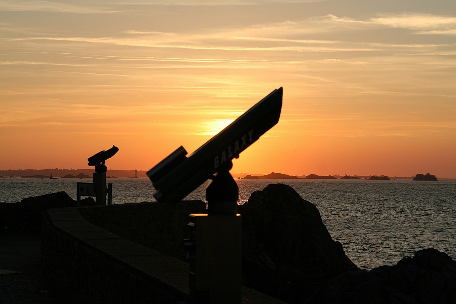 Sonnenuntergang an der Küste bei Pointe de l`Arcouest (1)