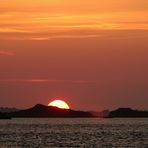 Sonnenuntergang an der Küste bei Pointe de l`Arcouest (3)