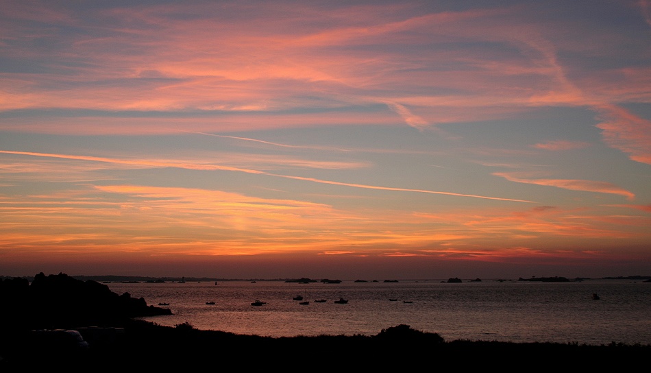 Sonnenuntergang an der Küste bei Pointe de l`Arcouest (4)