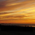 Sonnenuntergang an der Kugelbake in Cuxhaven