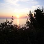 Sonnenuntergang an der ligurischen Küste